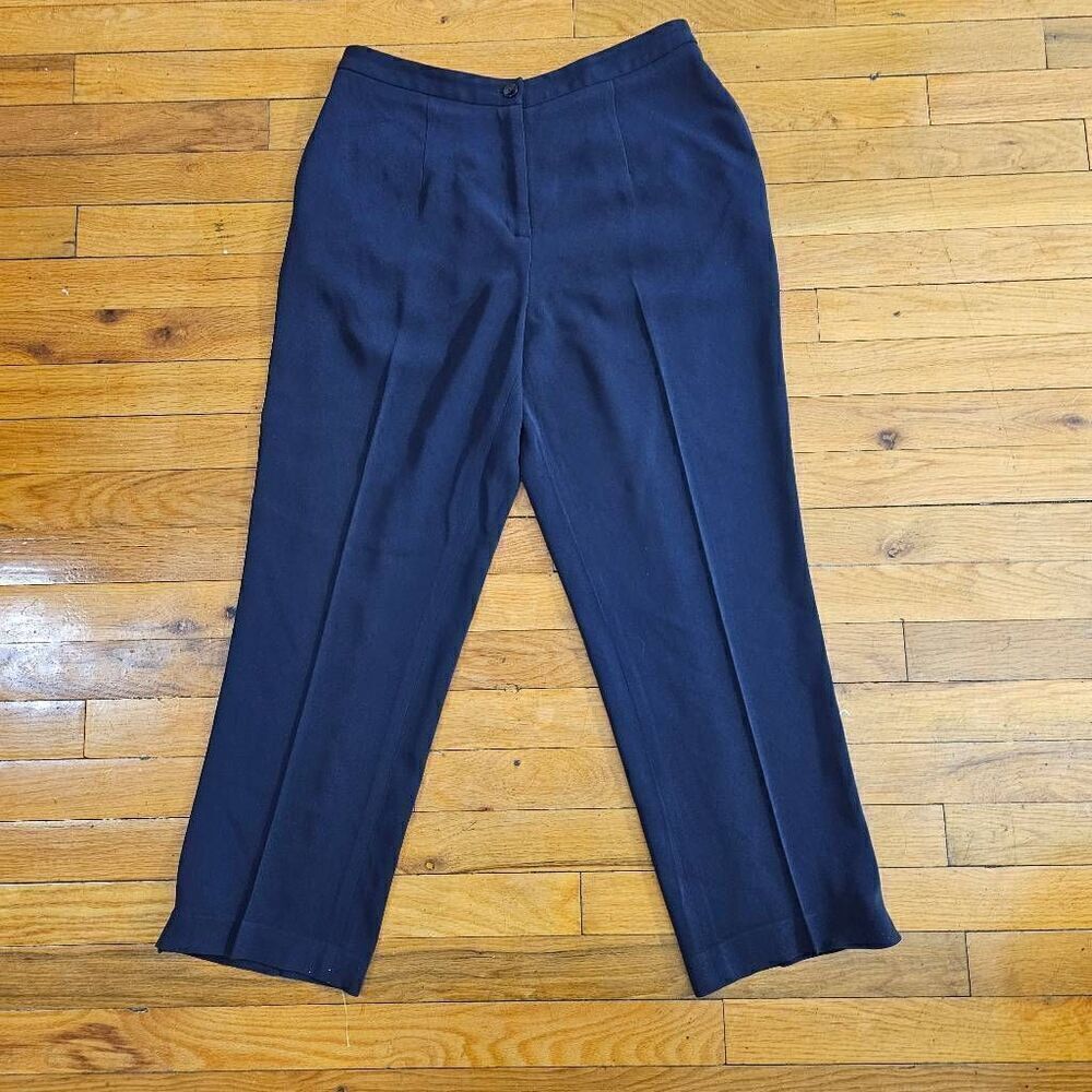 Gianni Blue Pants Size 12 Petite Women's Dress Pants